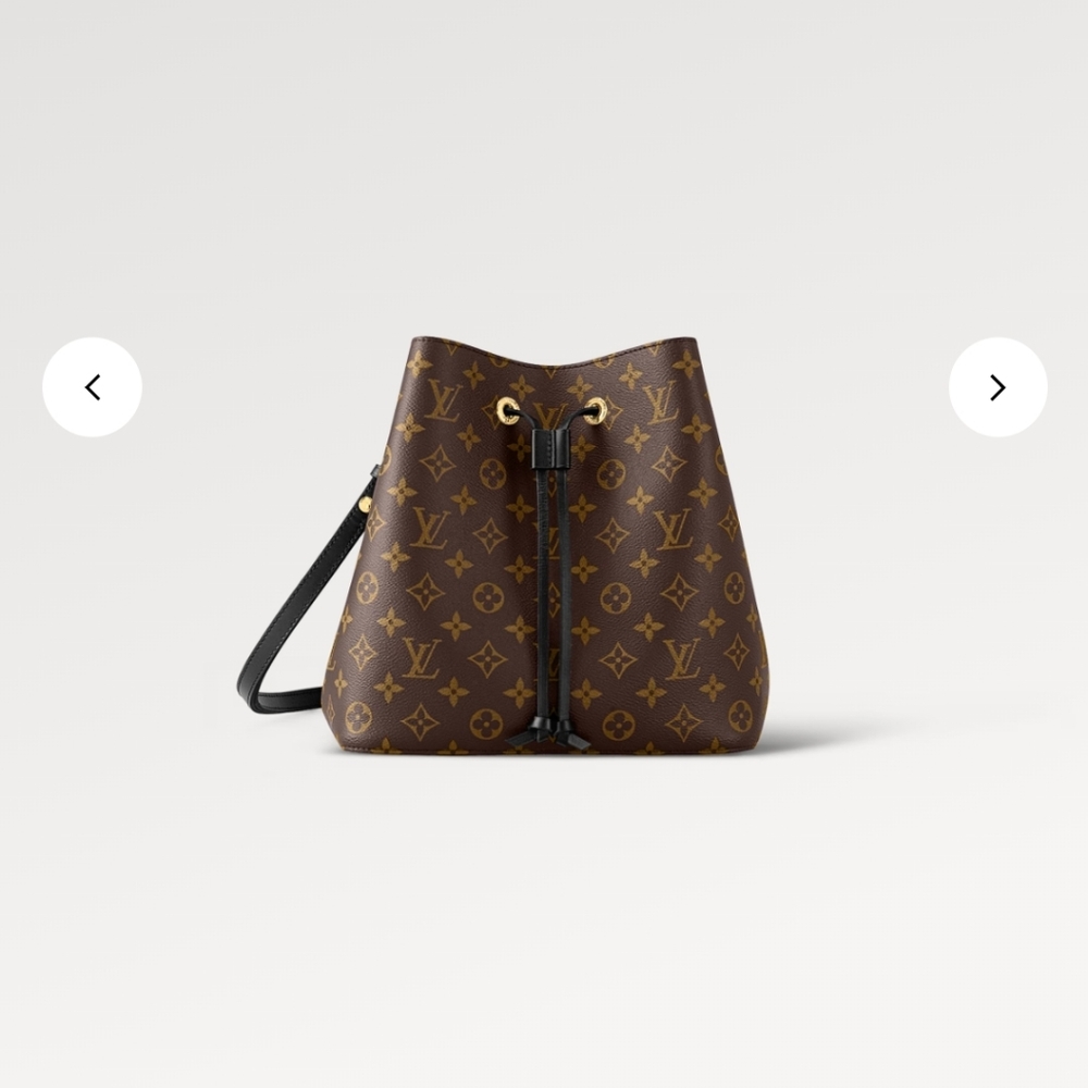 Louis Vitton Neo noe monogram canvas and black